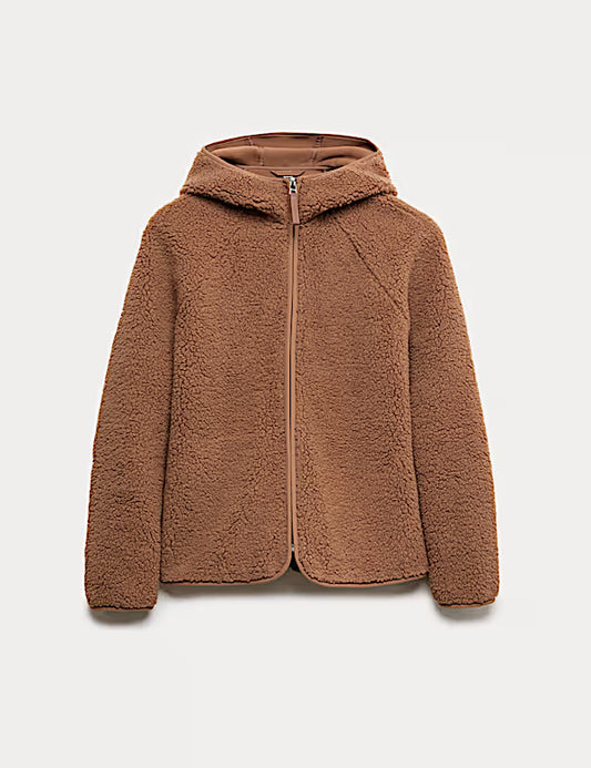 Borg Lightweight Hooded Jacket